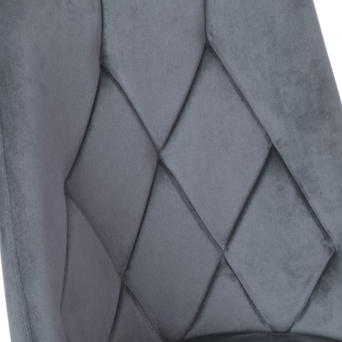 KRZESŁO LINCOLN VELVET TAPICEROWANE GRAFITOWY AKSAMIT
