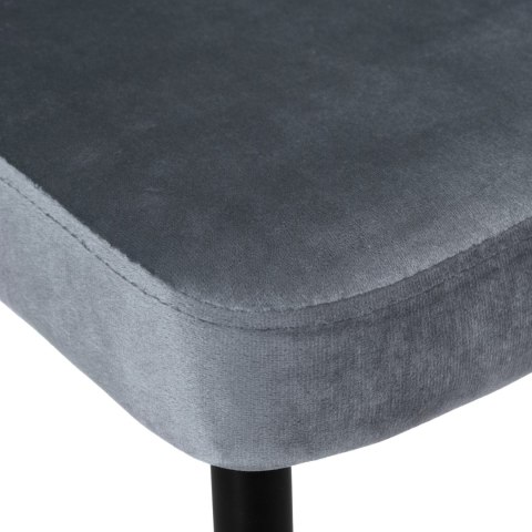 KRZESŁO LINCOLN VELVET TAPICEROWANE GRAFITOWY AKSAMIT