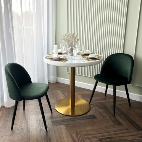 KRZESŁO TAPICEROWANE SOUL VELVET ZIELONY