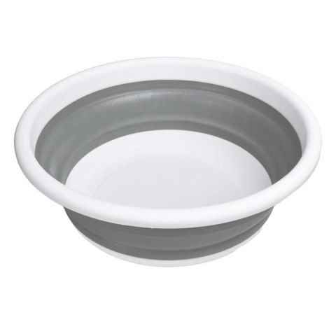 MISKA OKRĄGŁA 37 CM BIAŁO-SZARA ELBA COMPACT 9 LITRÓW