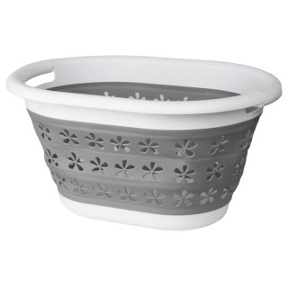 MISKA SKŁADANA OWALNA 50 X 37 CM BIAŁO-SZARA OVAL COMPACT 25L