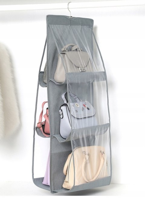 ORGANIZER WISZĄCY Z 6 PRZEGRÓDKAMI VITTO SZARY