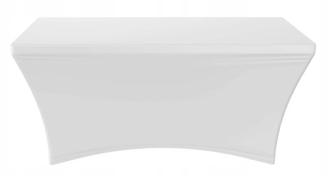 POKROWIEC NA STÓŁ CATERINGOWY BIAŁY 180CM
