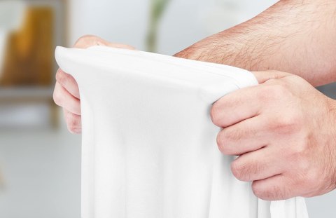 POKROWIEC NA STÓŁ CATERINGOWY BIAŁY 180CM