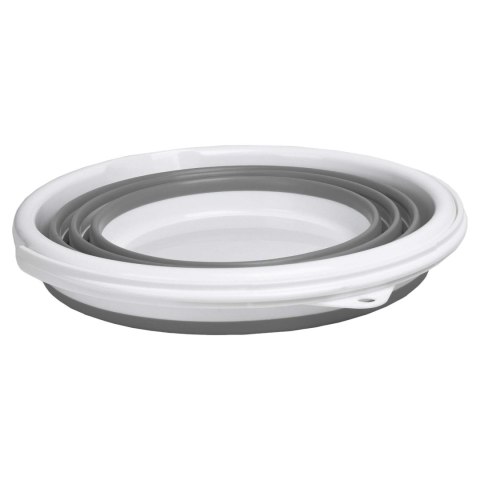 WIADERKO SKŁADANE 32CM BIAŁO-SZARE ASMAR 10 LITRÓW COMPACT