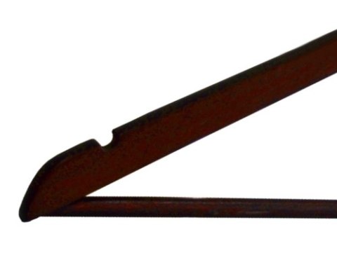 WIESZAK DO SZAFY RONDO KOMPLET 30 SZT BRĄZOWY DREWNO