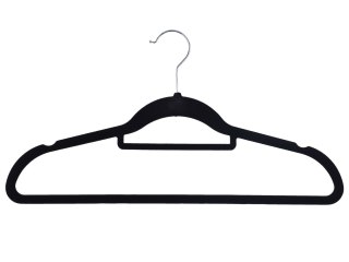 WIESZAK WELUROWY MAXI KOMPLET 100 SZT CZARNY