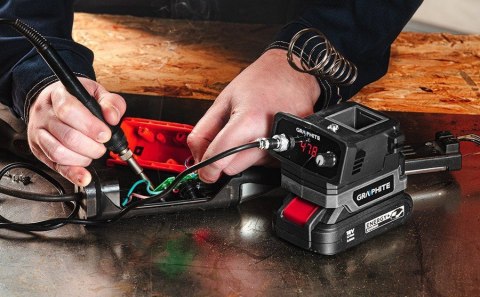 STACJA LUTOWNICZA ENERGY+ 18V, BEZ AKUMULATORA. STACJA LUTOWNICZA ENERGY+ 18V, BEZ AKUMULATORA.
