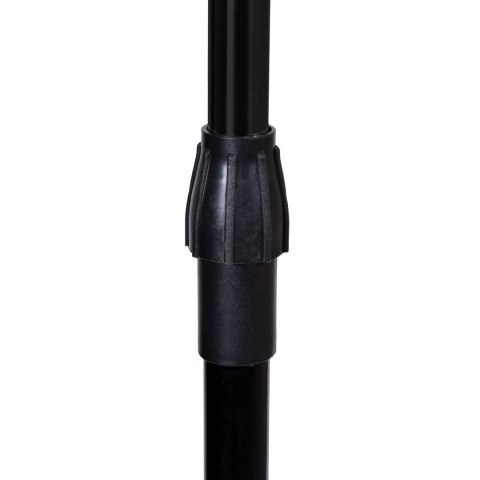 MOBILNY WIESZAK STOJĄCY NA KÓŁKACH DEKA CZARNY