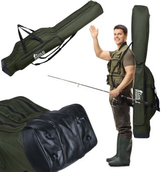 POKROWIEC NA WĘDKI 160 CM GOLD FISHER 3 KOMORY