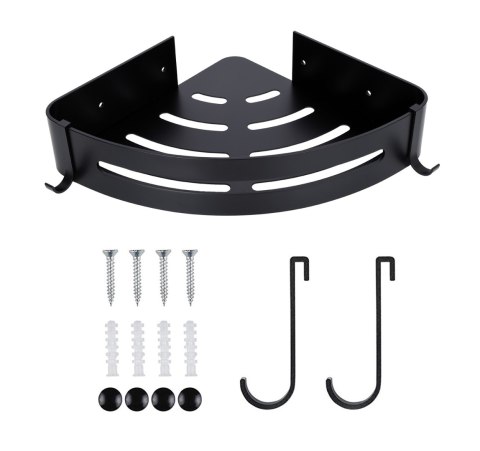 PÓŁKA LOFT MYZEA CZARNA DO ŁAZIENKI POD PRYSZNIC