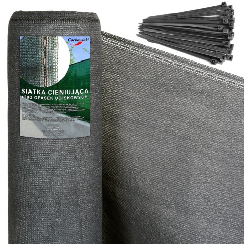 SIATKA CIENIUJĄCA MASKUJĄCA 180G 1,5X50 M SZARA