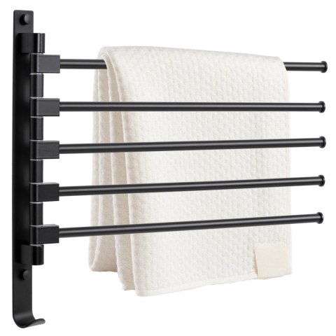 WIESZAK NA RĘCZNIKI UCHWYT HAK TYROS CZARNY LOFT