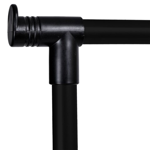 WIESZAK STOJĄCY POJEDYNCZY NA KÓŁKACH BES CZARNY