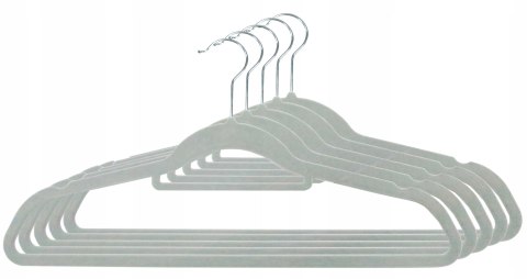 WIESZAK WELUROWY MAXI KOMPLET 5 SZT - SZARY