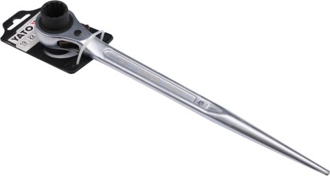 KLUCZ NASADOWY DWUSTRONNY Z GRZECHOTKĄ 19*22MM