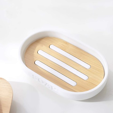 AKCESORIA ŁAZIENKOWE TIMOR KOMPLET 6 SZTUK BIAŁY