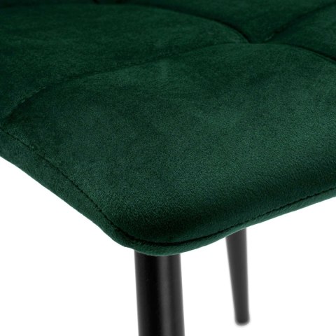 KRZESŁO WELUROWE DENVER VELVET CIEMNOZIELONE