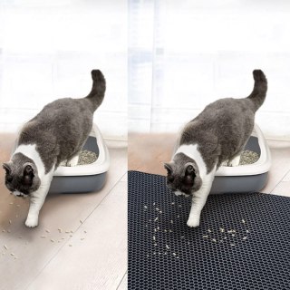 MATA DLA KOTA WYCIERACZKA CATSY 40X50 CM CZARNA