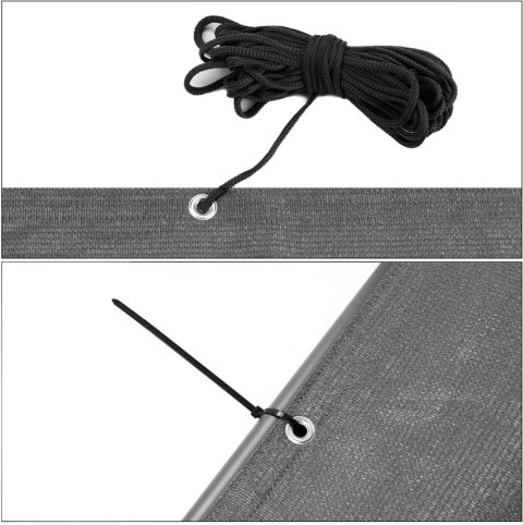 OSŁONA MATA BALKONOWA SZARA 1X6 M