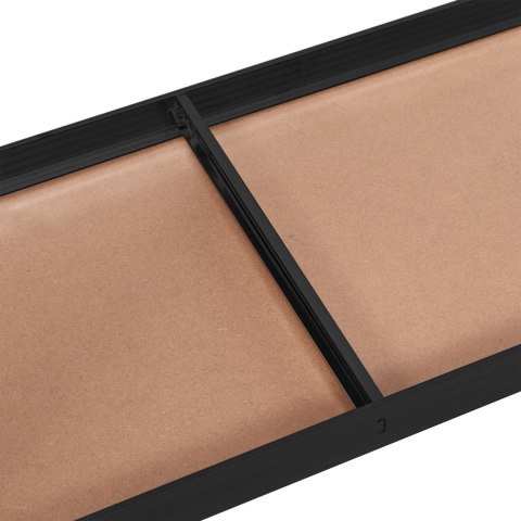 REGAŁ MAGAZYNOWY 5 POZIOMÓW CZARNY 625KG 150X75X30 CM