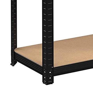 REGAŁ MAGAZYNOWY 5 POZIOMÓW CZARNY 625KG 150X75X30 CM