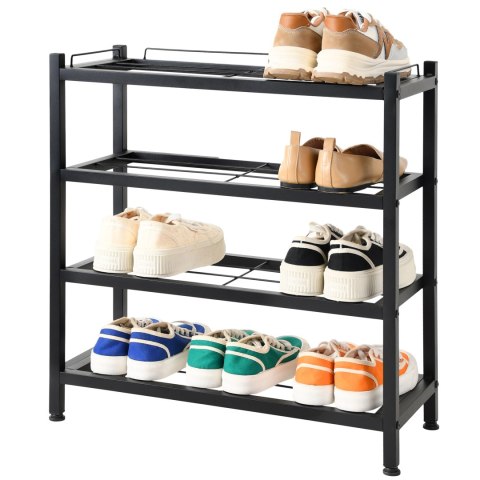 REGAŁ NA BUTY LOFT VIENA 4 POZIOMY CZARNA