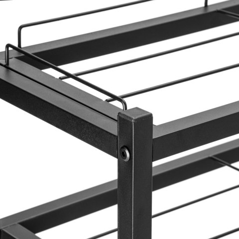 REGAŁ NA BUTY LOFT VIENA 4 POZIOMY CZARNA