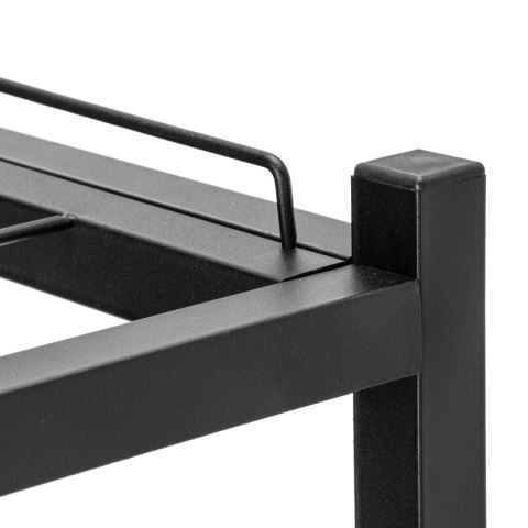 REGAŁ NA BUTY LOFT VIENA 4 POZIOMY CZARNA