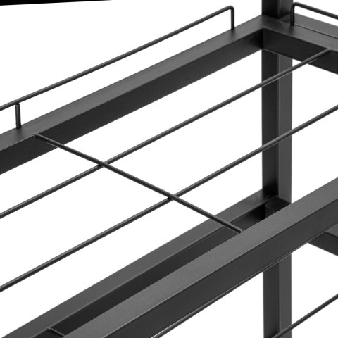 REGAŁ NA BUTY LOFT VIENA 4 POZIOMY CZARNA