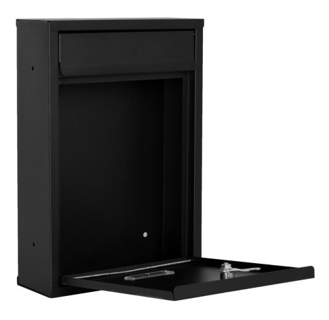 SKRZYNKA POCZTOWA NA LISTY GUSTAV CZARNA Z NAPISAMI