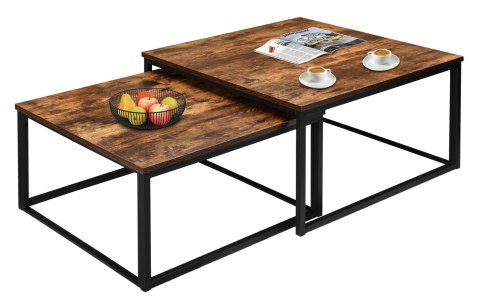STOLIKI KAWOWE LOFT VELEN RUSTIC POSTARZANY DĄB