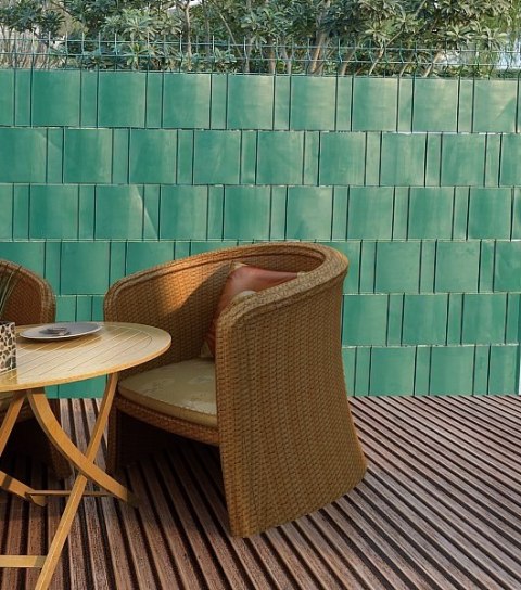 TAŚMA OGRODZENIOWA 19 CM X 35 M ZIELONA OSŁONA