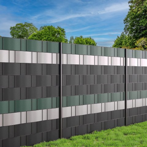 TAŚMA OGRODZENIOWA 19 CM X 35 M ZIELONA OSŁONA