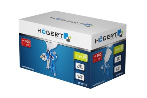 PISTOLET LAKIERNICZY HVLP, GÓRNY ZBIORNIK 600ML. PISTOLET LAKIERNICZY HVLP, GÓRNY ZBIORNIK 600ML.