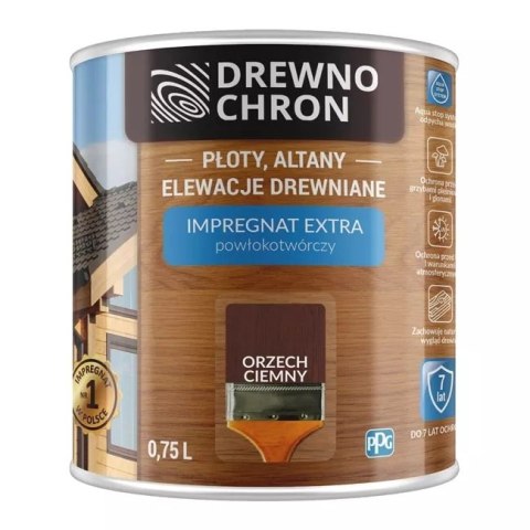 DREWNOCHRON IMPREGNAT POWŁOKOTWÓRCZY ORZECH CIEMNY 4.5L DREWNOCHRON IMPREGNAT POWŁOKOTWÓRCZY ORZECH CIEMNY 4.5L