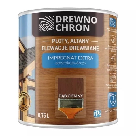 DREWNOCHRON IMPREGNAT POWŁOKOTWÓRCZY DĄB CIEMNY 4.5L DREWNOCHRON IMPREGNAT POWŁOKOTWÓRCZY DĄB CIEMNY 4.5L