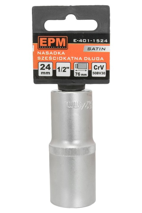 NASADKA DŁUGA 1/2'' 6-KĄTNA SATIN 30MM NASADKA DŁUGA 1/2'' 6-KĄTNA SATIN 30MM