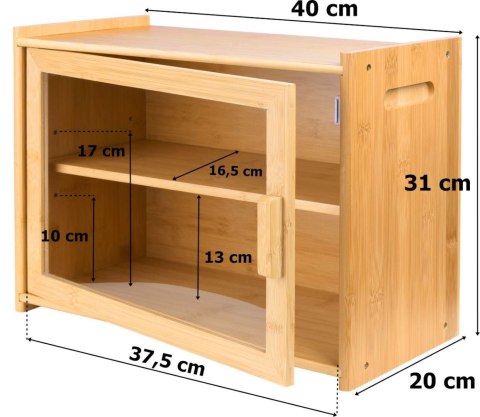 CHLEBAK PIERRE BAMBUSOWY POJEMNIK NA CHLEB
