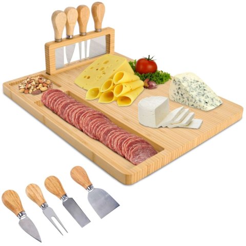 DESKA DO SERÓW I PRZEKĄSEK SALERS ZE SZTUĆCAMI