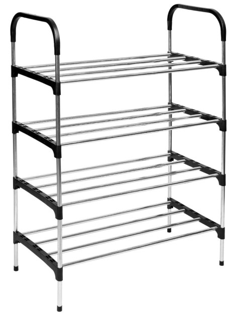 PÓŁKA NA BUTY ELENA CZARNO-SREBRNA