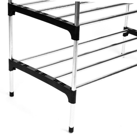 PÓŁKA NA BUTY ELENA CZARNO-SREBRNA