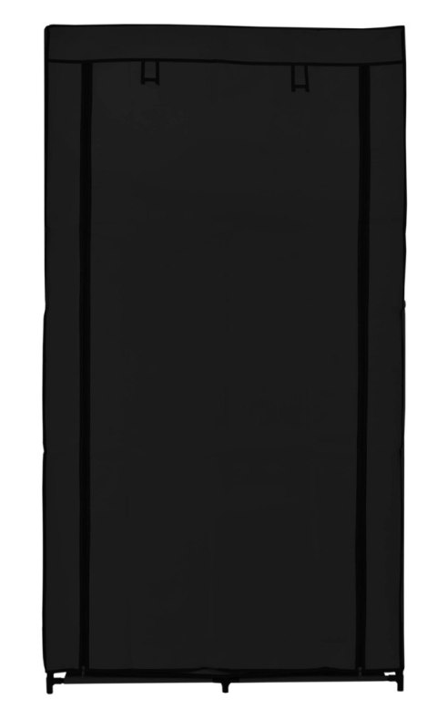 SZAFA TEKSTYLNA Z 4 PÓŁKAMI MIRA CZARNA