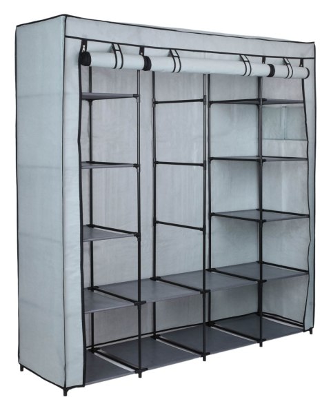 SZAFA TEKSTYLNA Z PÓŁKAMI OLENA SZARA