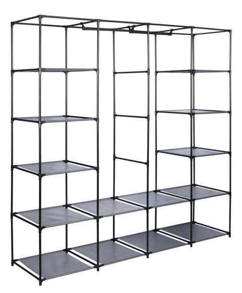 SZAFA TEKSTYLNA Z PÓŁKAMI OLENA SZARA