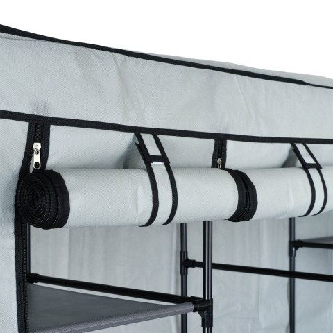 SZAFA TEKSTYLNA Z PÓŁKAMI OLENA SZARA