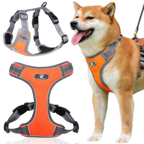 SZELKI TRENINGOWE SPACEROWE DLA PSA ASTRO POMARAŃCZOWE ROZMIAR L