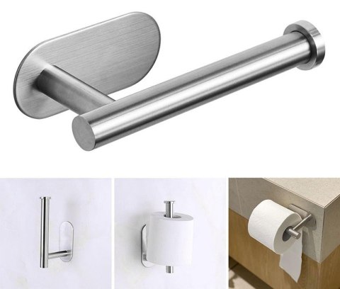 UCHWYT NA PAPIER TOALETOWY SREBRNY DERES