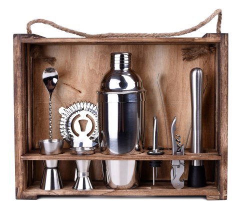 ZESTAW BARMAŃSKI LOGAN 11 ELEMENTÓW SKRZYNKA