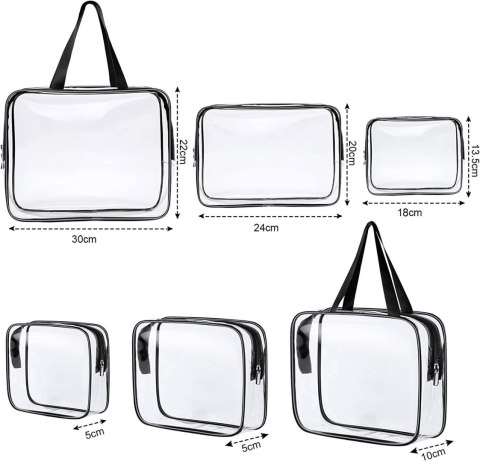 KOSMETYCZKI PODRÓŻNE PENNE ZESTAW 3 SZTUK